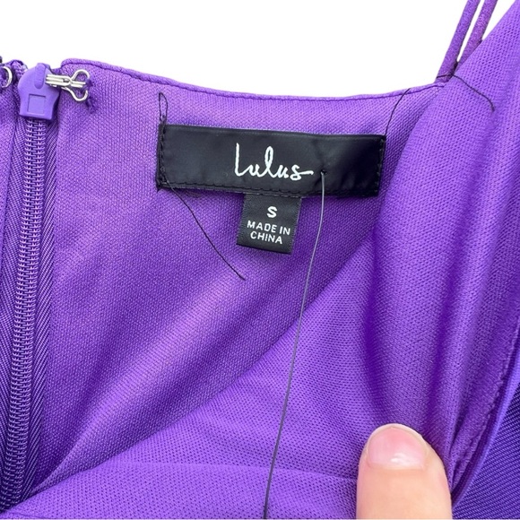 Lulu’s - Glamorous Life Purple Mini Dress NWT - Women’s Size S - Picture 10 of 12